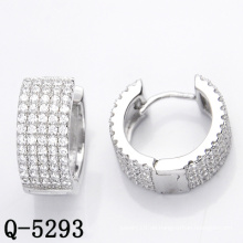 Leuchtende Art- und Weiseschmucksache-Band-Ohrringe 925 Silber (Q-5293)